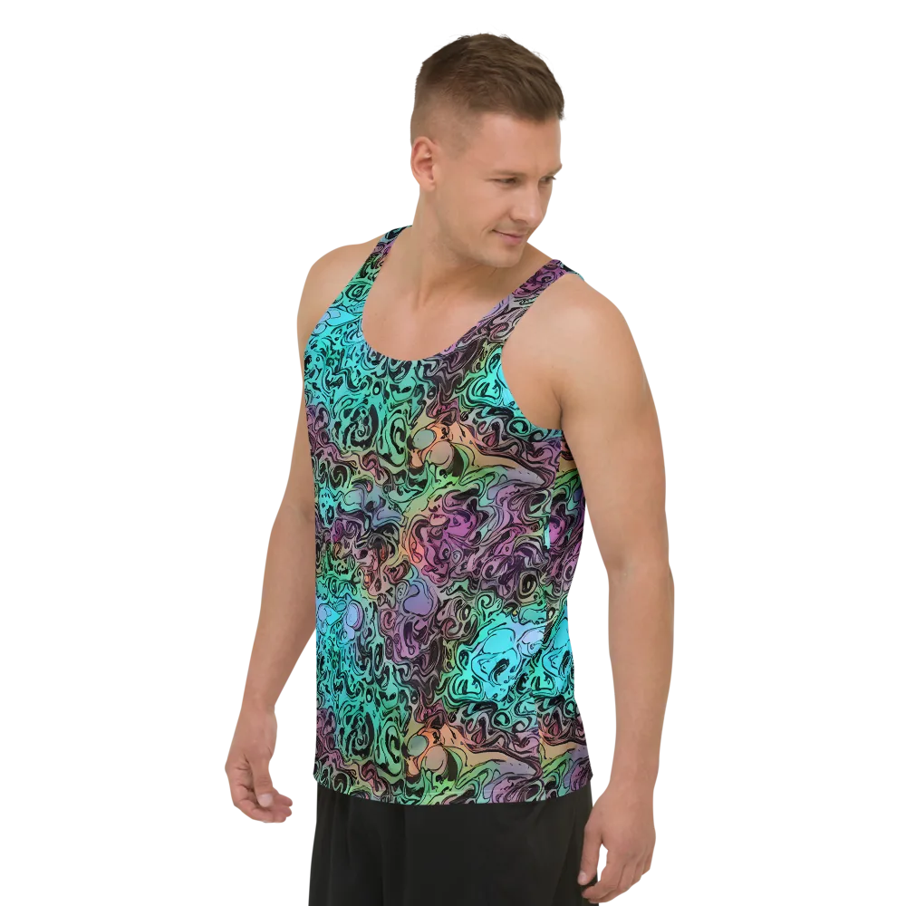 Aqua Maelstrom on Men's Tank Top — Left Front