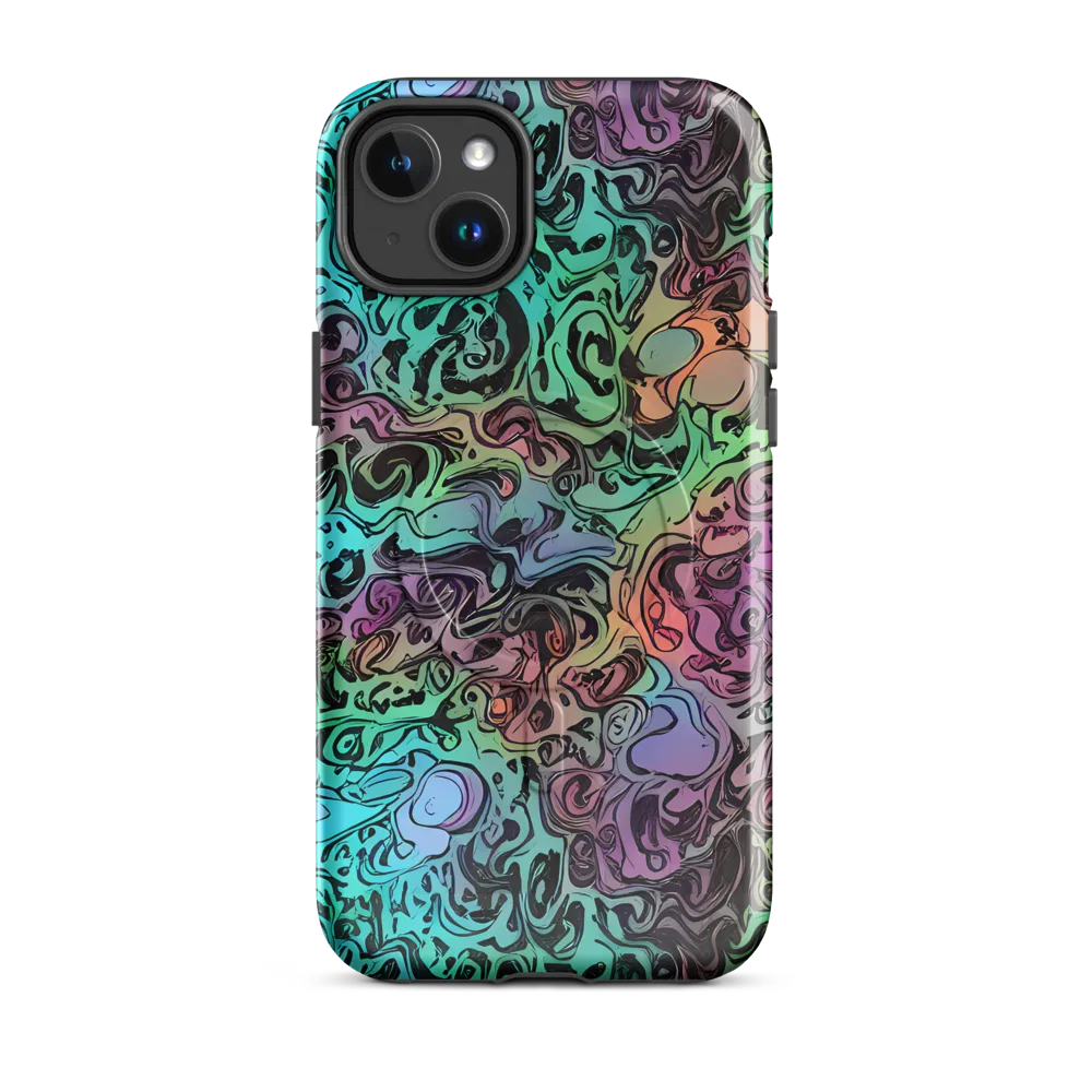 Aqua Maelstrom on MagSafe Tough Case for iPhone® — Front