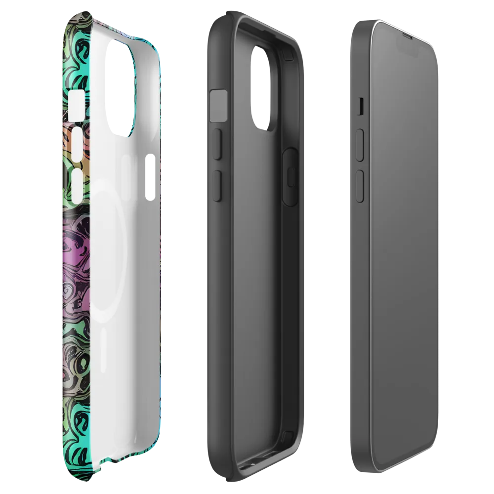 Aqua Maelstrom on MagSafe Tough Case for iPhone® — Front