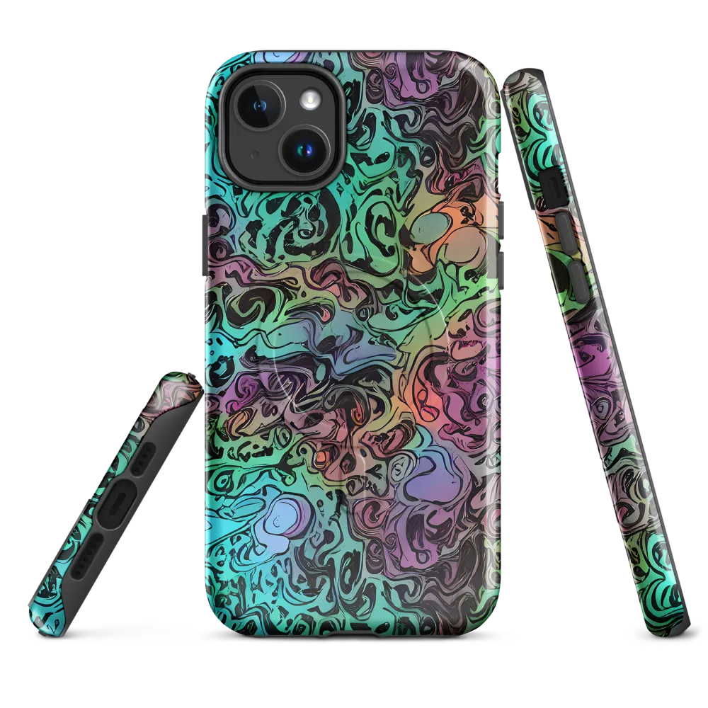 Aqua Maelstrom on MagSafe Tough Case for iPhone® — Front