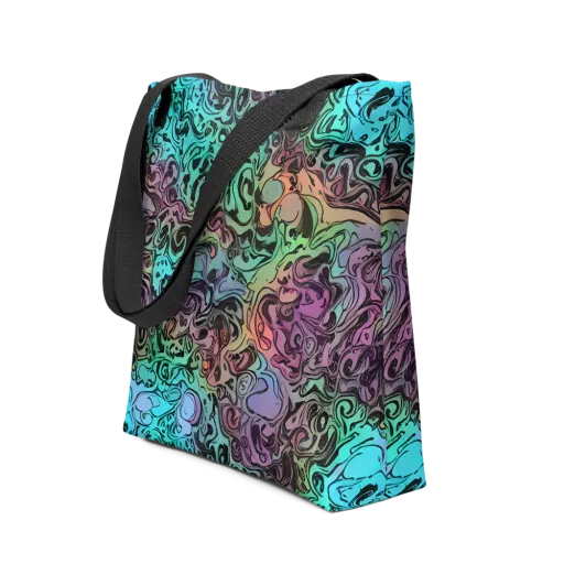 Aqua Maelstrom on a Tote Bag