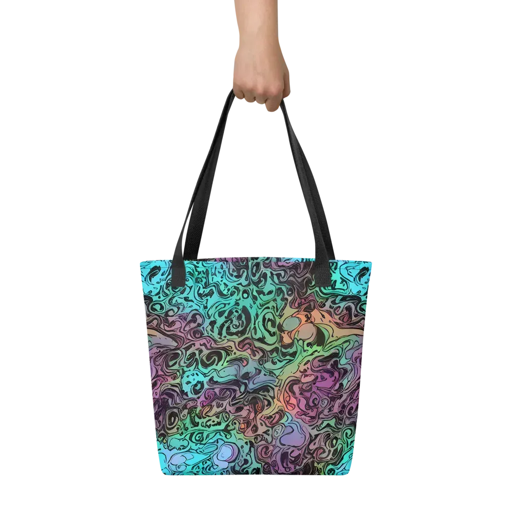 Aqua Maelstrom on Tote Bag — Front