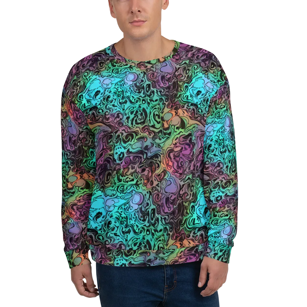 Aqua Maelstrom on Sweatshirt — Front