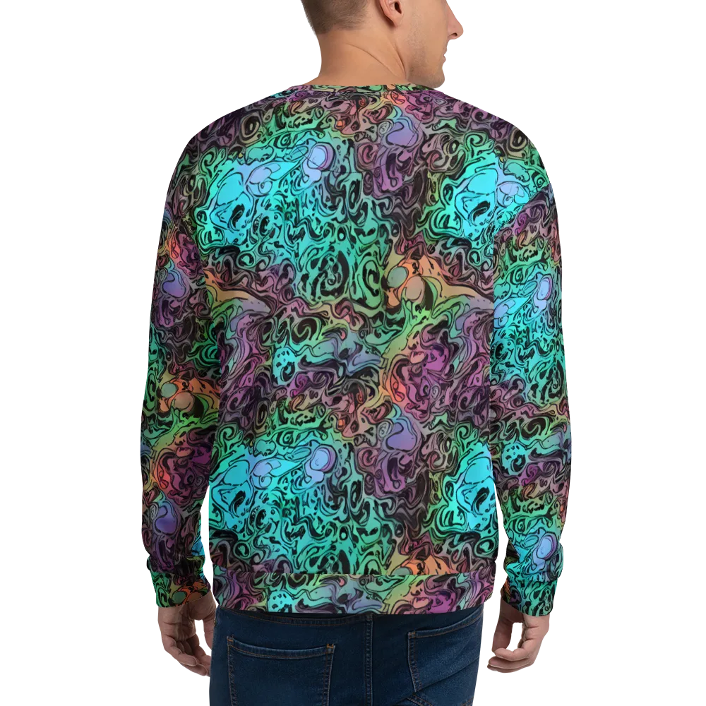 Aqua Maelstrom on Sweatshirt — Back