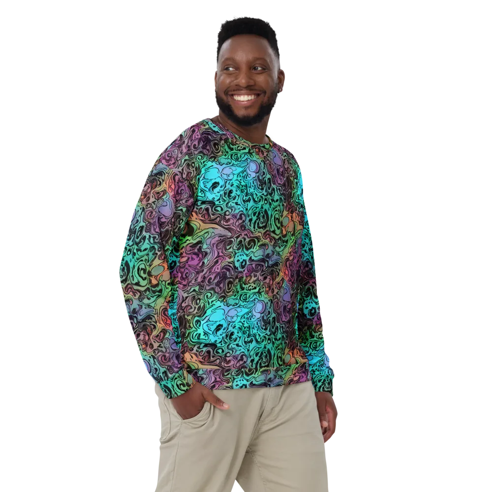 Aqua Maelstrom on Sweatshirt — Front