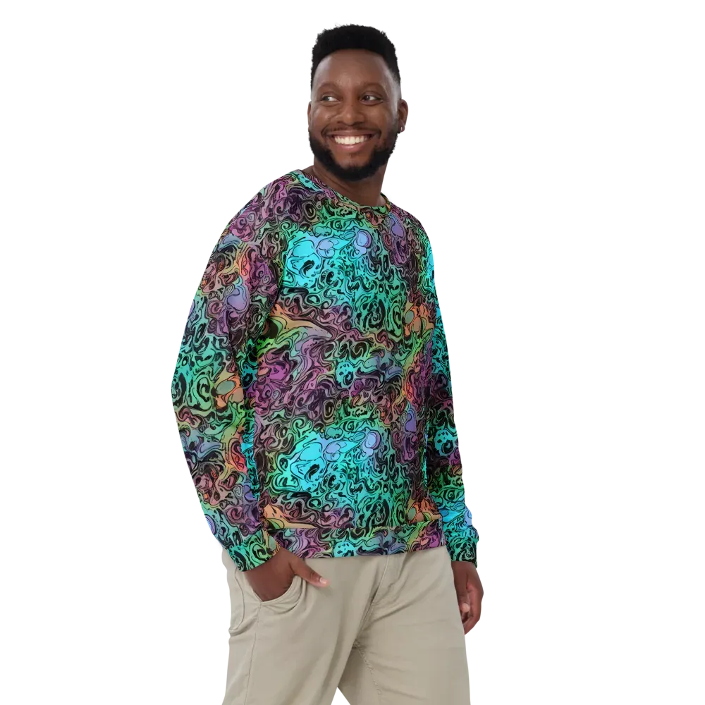 Aqua Maelstrom on Sweatshirt — Front