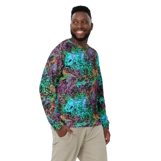 Aqua Maelstrom on a Sweatshirt