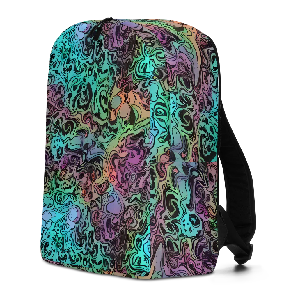 Aqua Maelstrom on Minimalist Backpack — Left