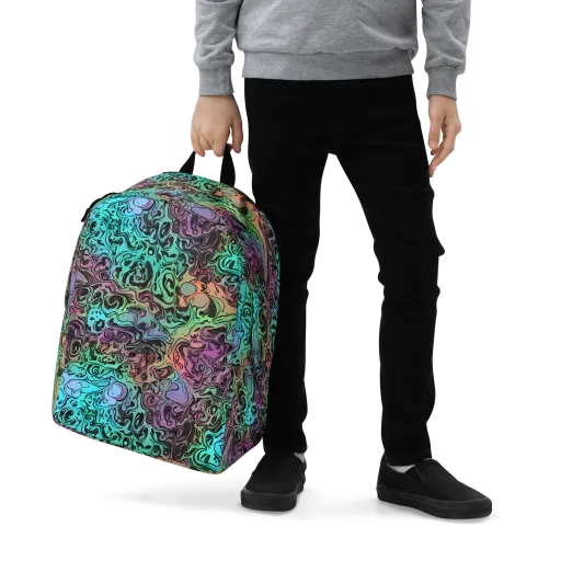 Aqua Maelstrom on a Minimalist Backpack