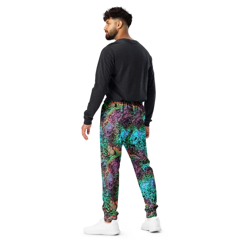 Aqua Maelstrom on Men's Joggers — Back
