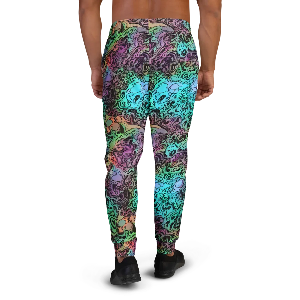 Aqua Maelstrom on Men's Joggers — Back
