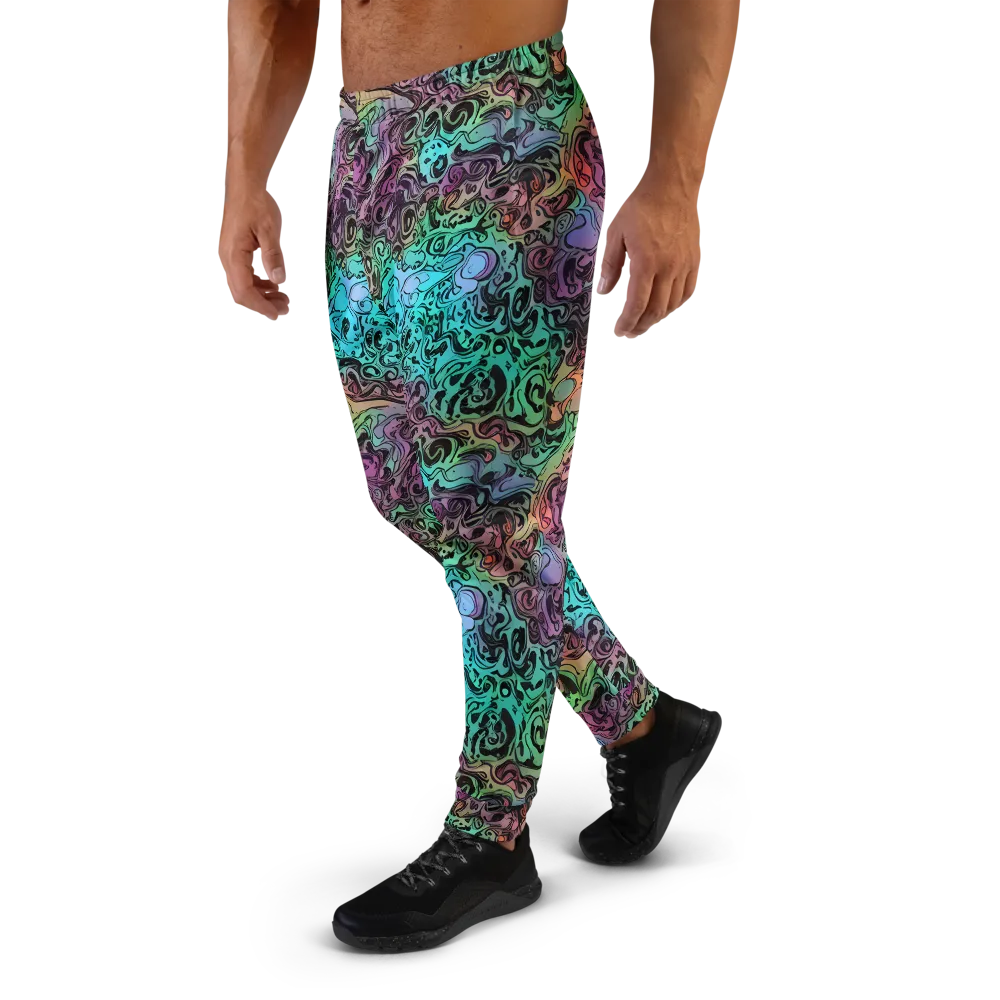 Aqua Maelstrom on Men's Joggers — Left