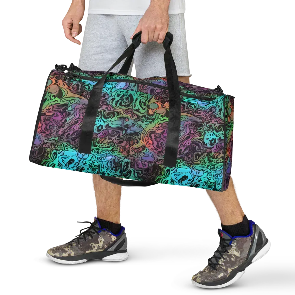 Aqua Maelstrom on Duffle Bag — Front