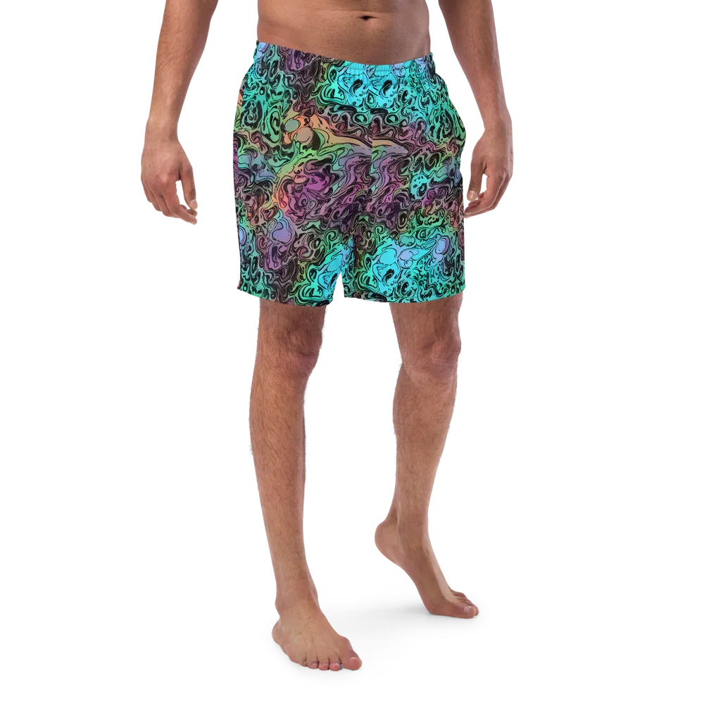 Aqua Maelstrom on Swim Trunks — Front