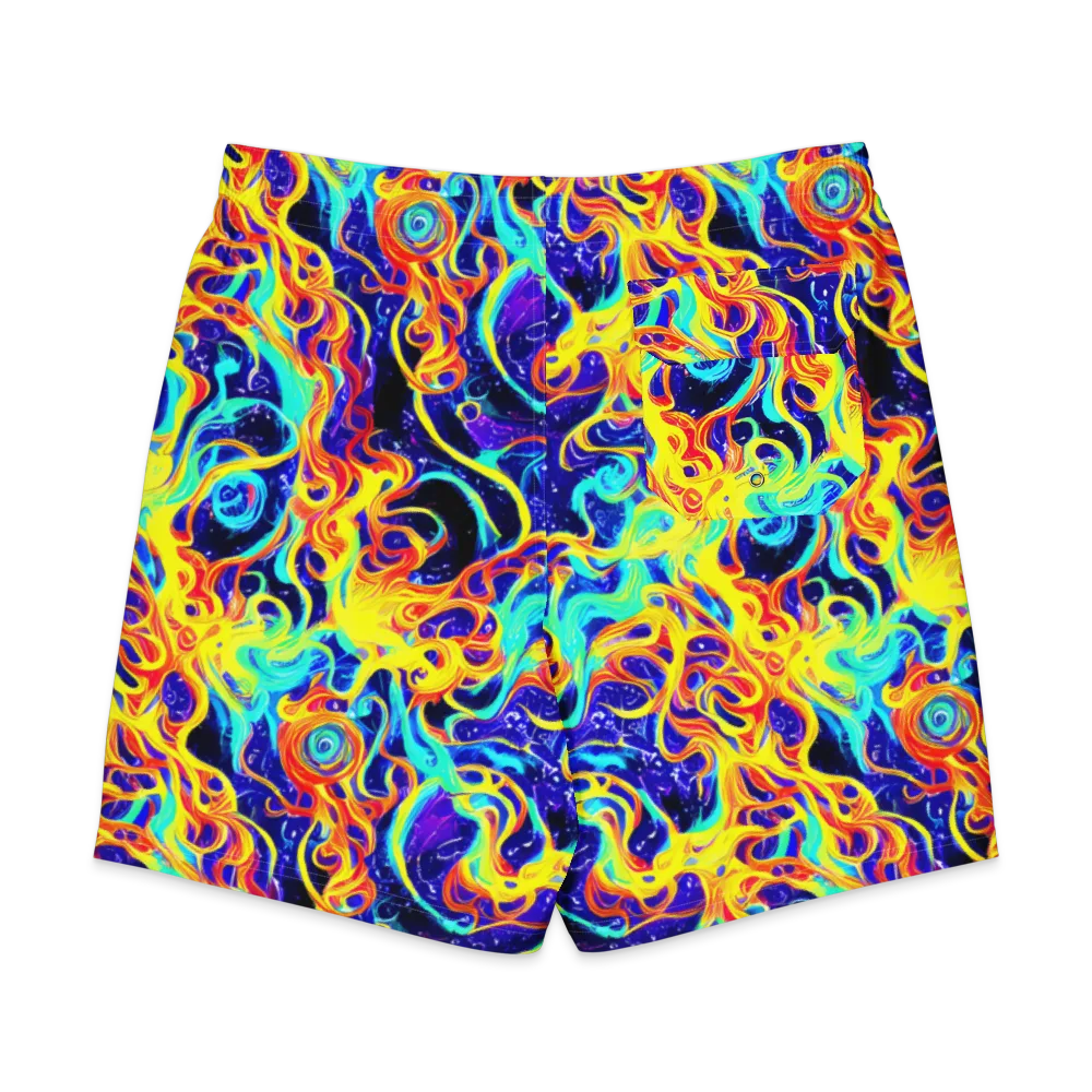 Supernova Spill on Men's Board Shorts — Back