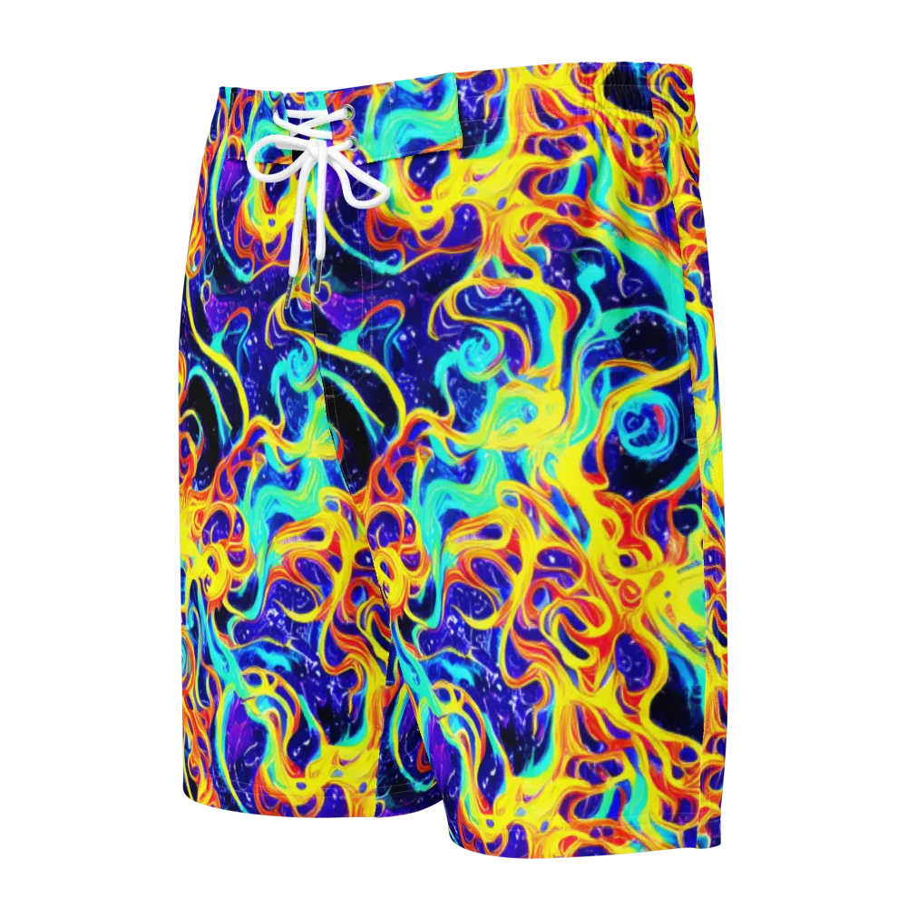 Supernova Spill on Men's Board Shorts — Front