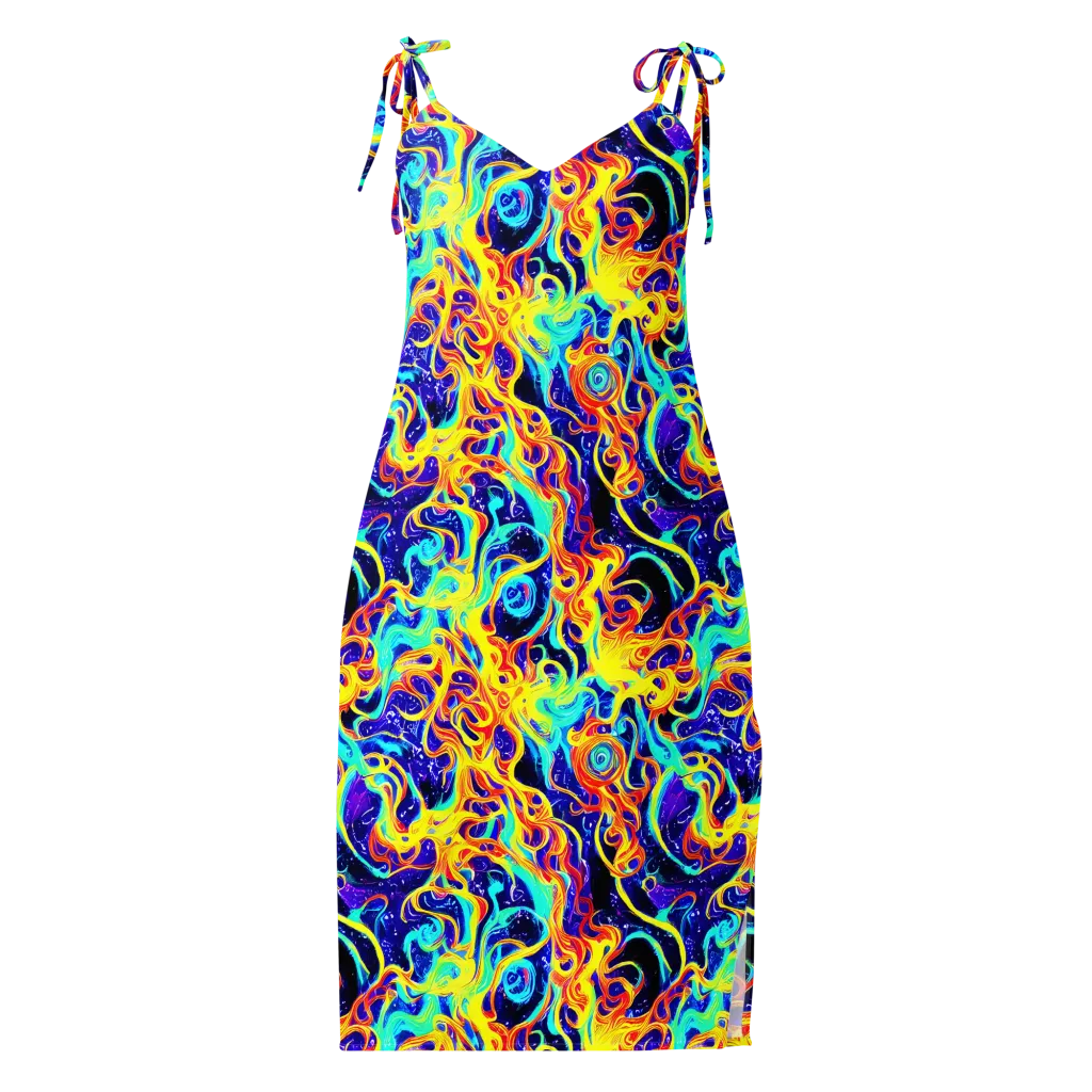 Supernova Spill on Slip Dress — Front
