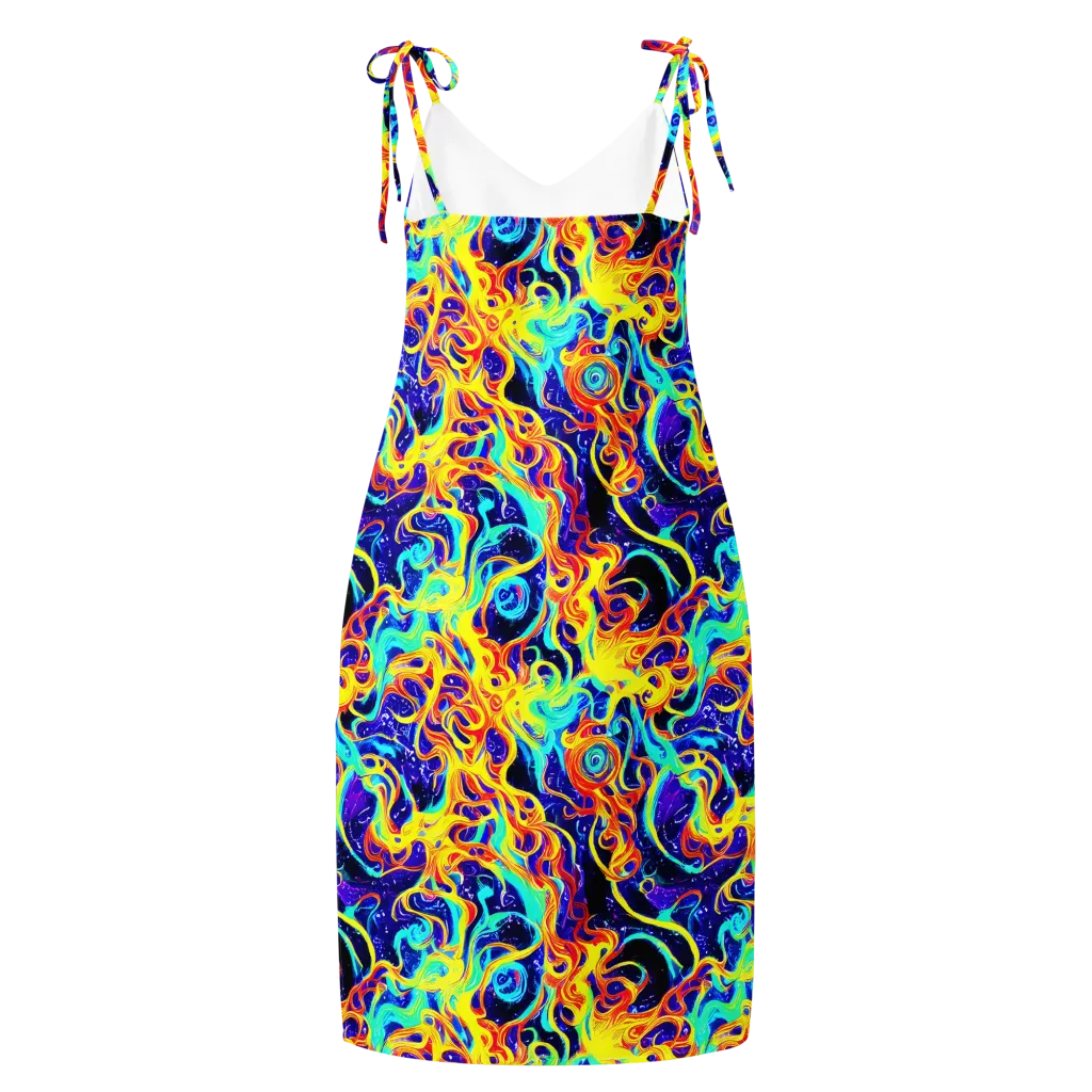 Supernova Spill on Slip Dress — Back