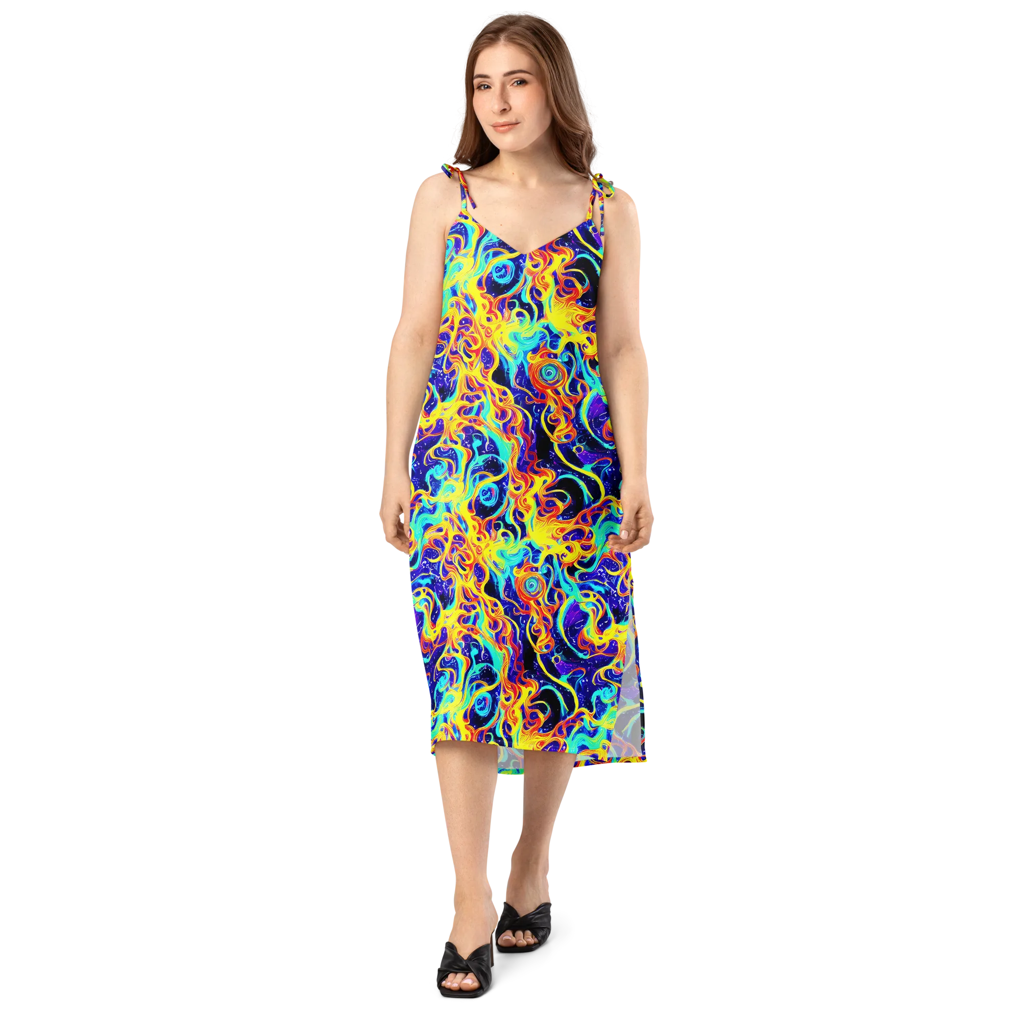 Supernova Spill on Slip Dress — Front