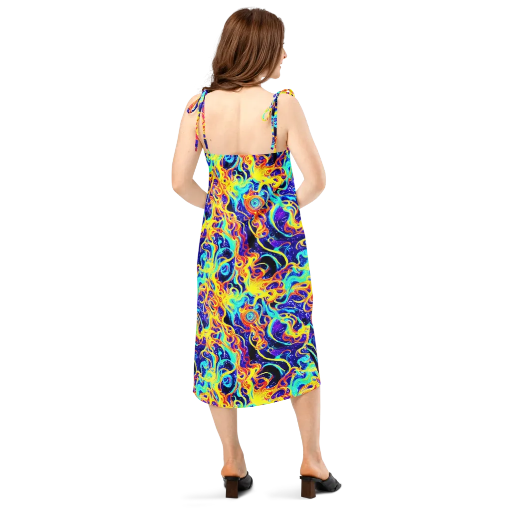 Supernova Spill on Slip Dress — Back
