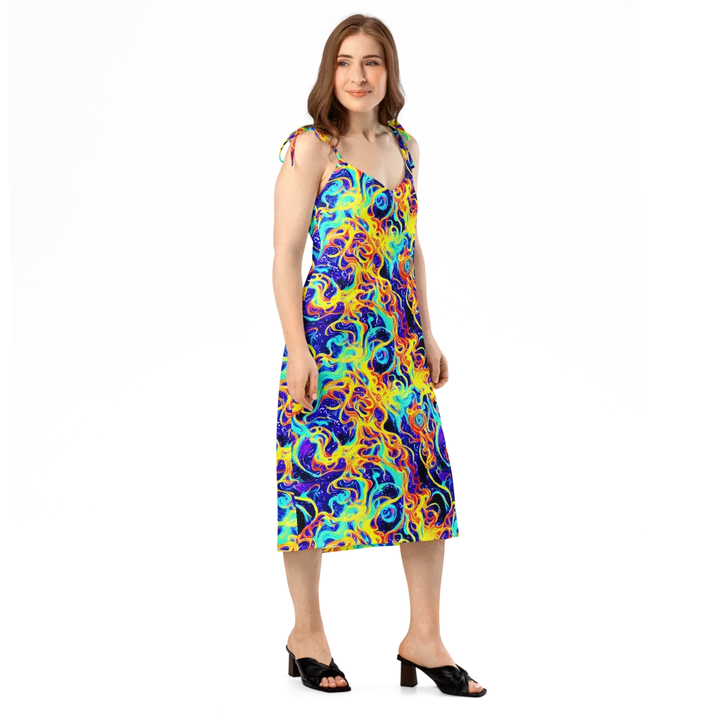 Supernova Spill on Slip Dress — Right Front