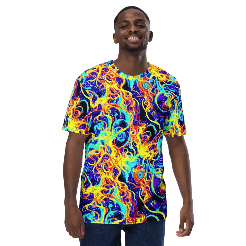 Supernova Spill on Men's Crew Neck T-Shirt — Front