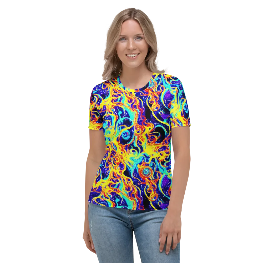Supernova Spill on Women's Crew Neck T-Shirt — Front