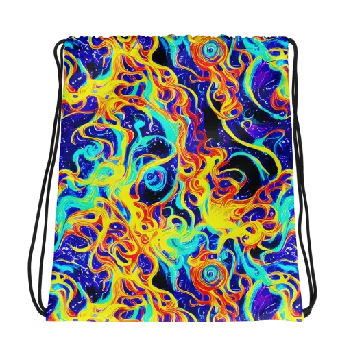 Supernova Spill on a Drawstring Bag