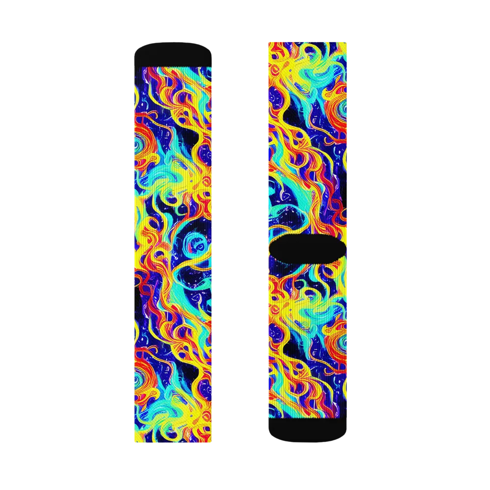 Supernova Spill on Socks — Right Sock
