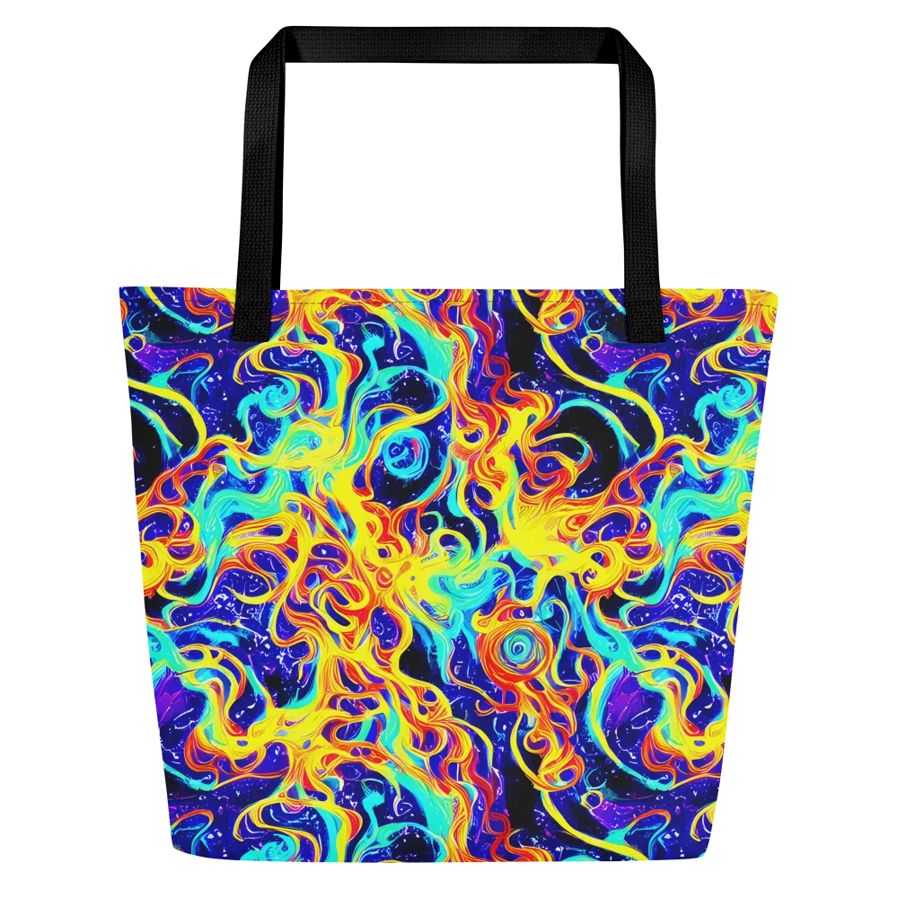 Supernova Spill on Large Tote Bag W/ Pocket — Front