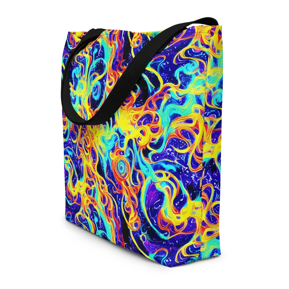 Supernova Spill on Large Tote Bag W/ Pocket — Front