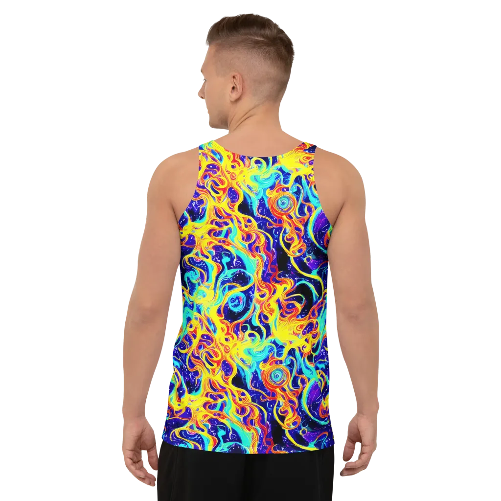 Supernova Spill on Men's Tank Top — Back