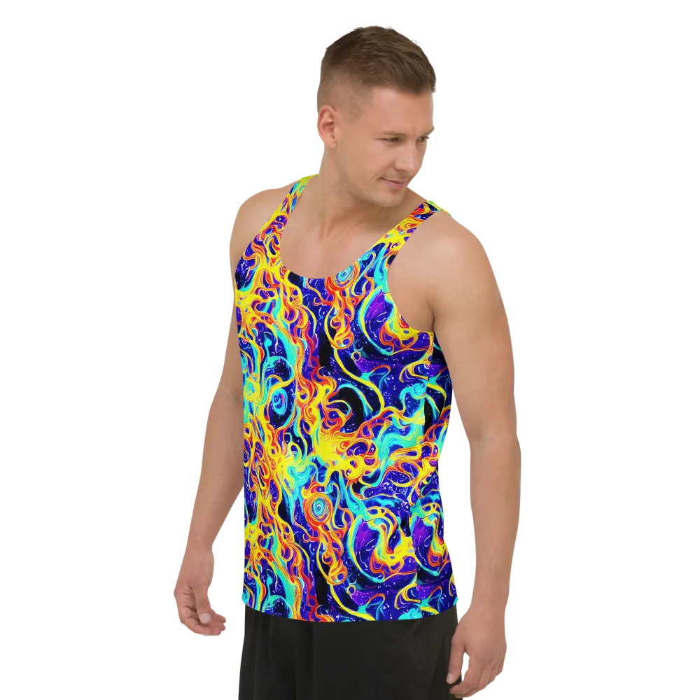 Supernova Spill on Men's Tank Top — Left Front