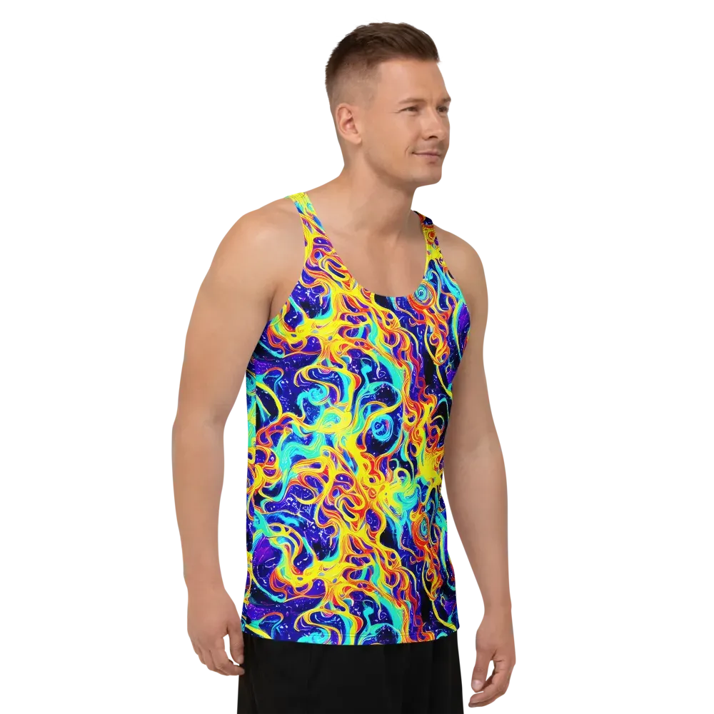 Supernova Spill on Men's Tank Top — Right Front