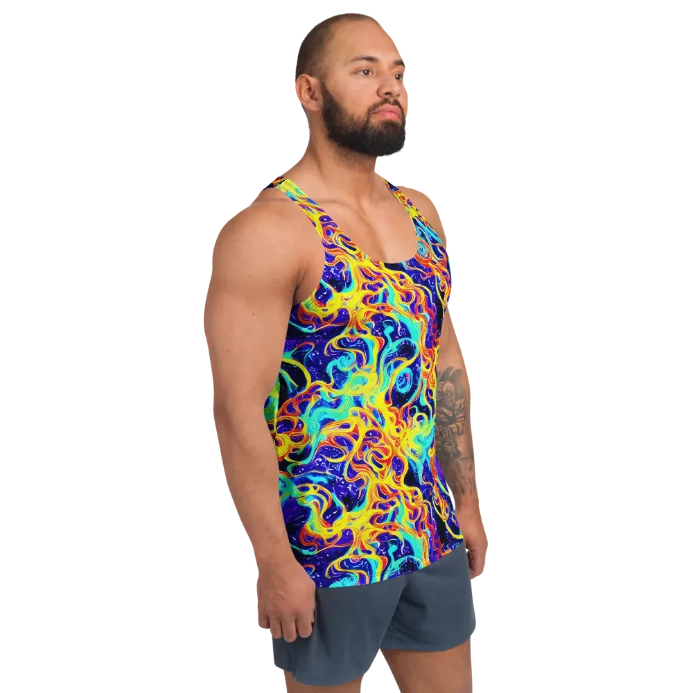 Supernova Spill on Men's Tank Top — Right Front