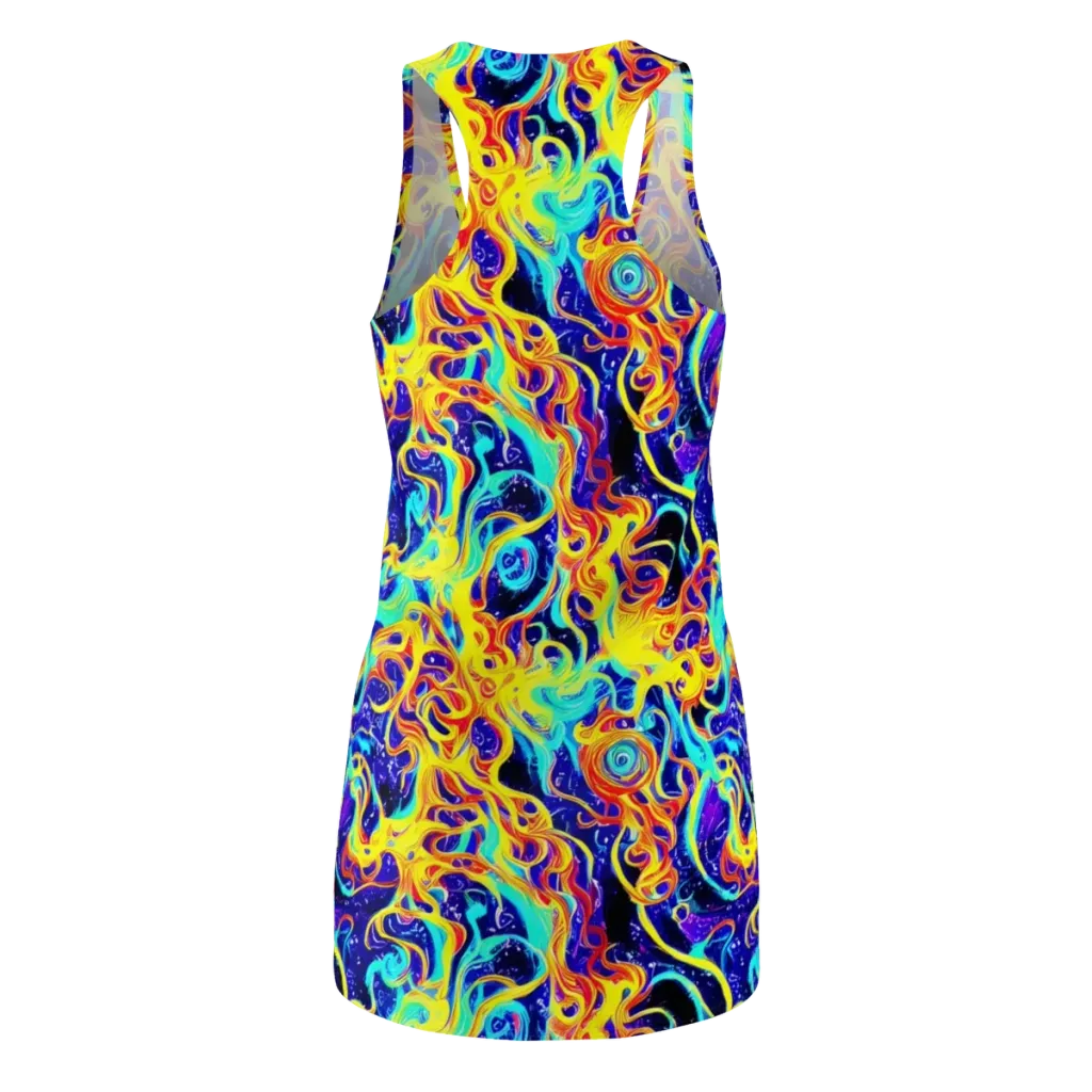 Supernova Spill on Racerback Dress — Back