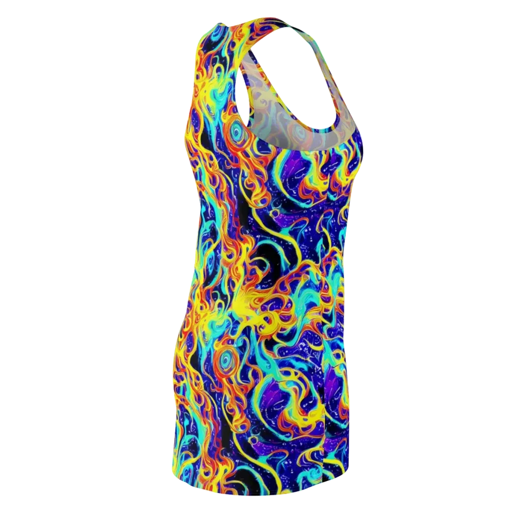 Supernova Spill on Racerback Dress — Back Side