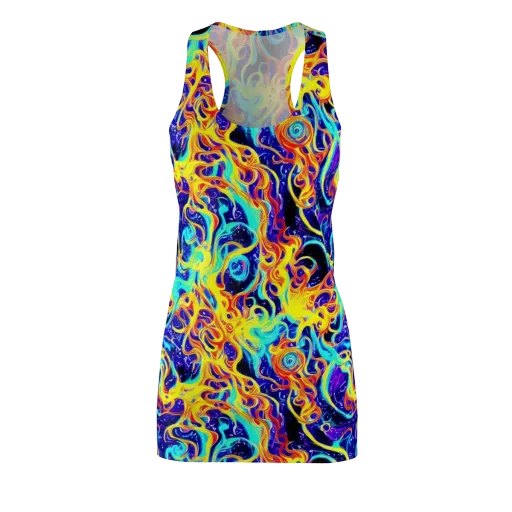 Supernova Spill on a Racerback Dress