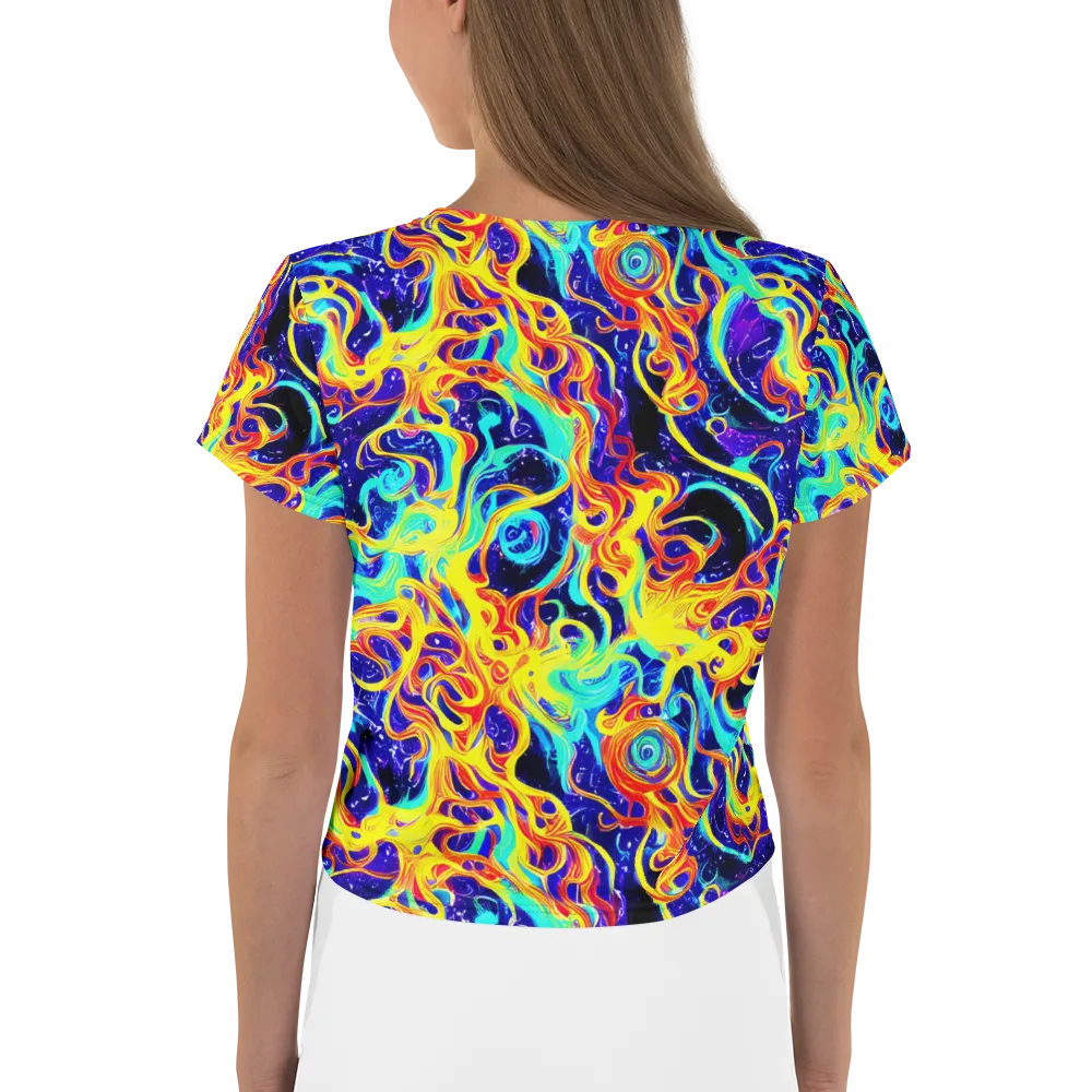 Supernova Spill on Crop Tee — Back