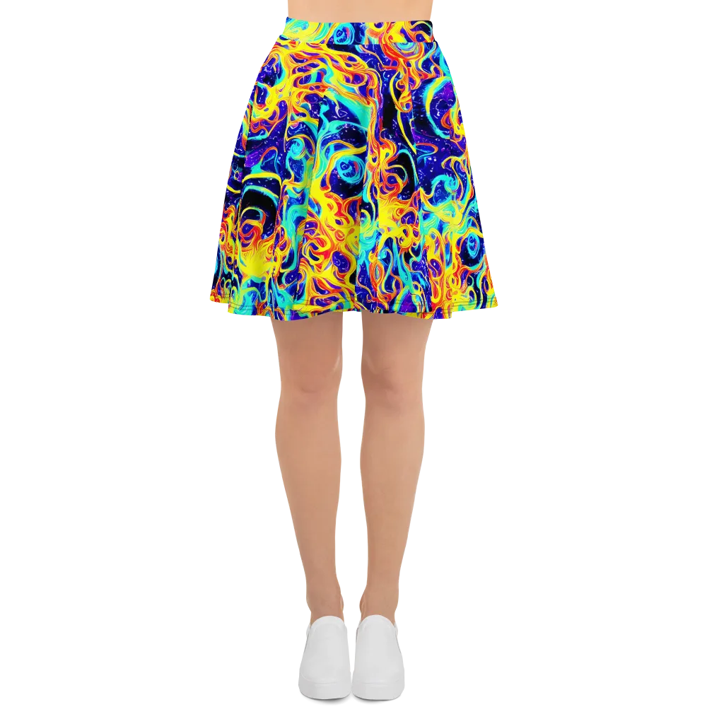 Supernova Spill on Skater Skirt — Front