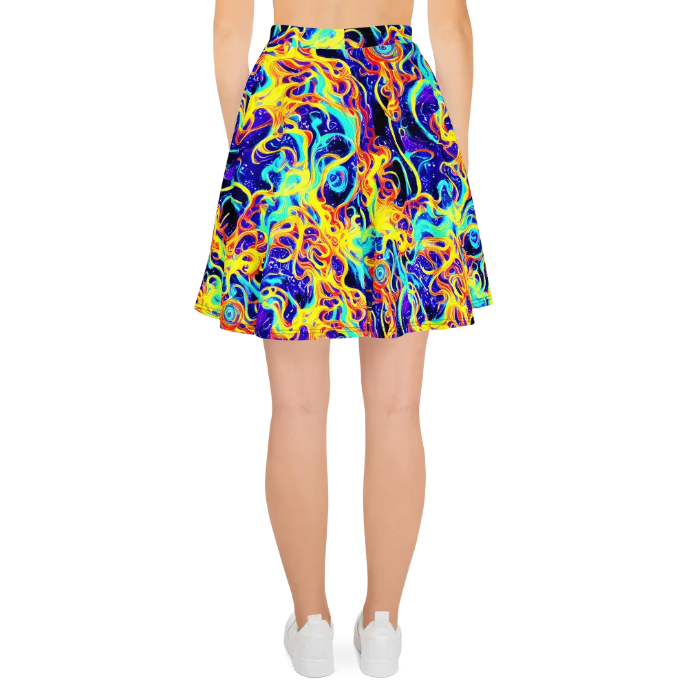 Supernova Spill on Skater Skirt — Back