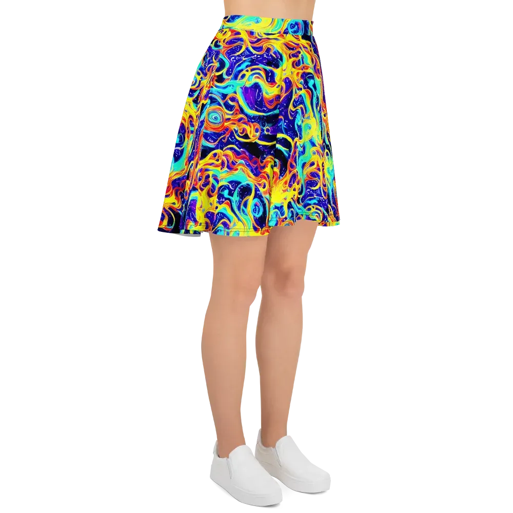 Supernova Spill on Skater Skirt — Right