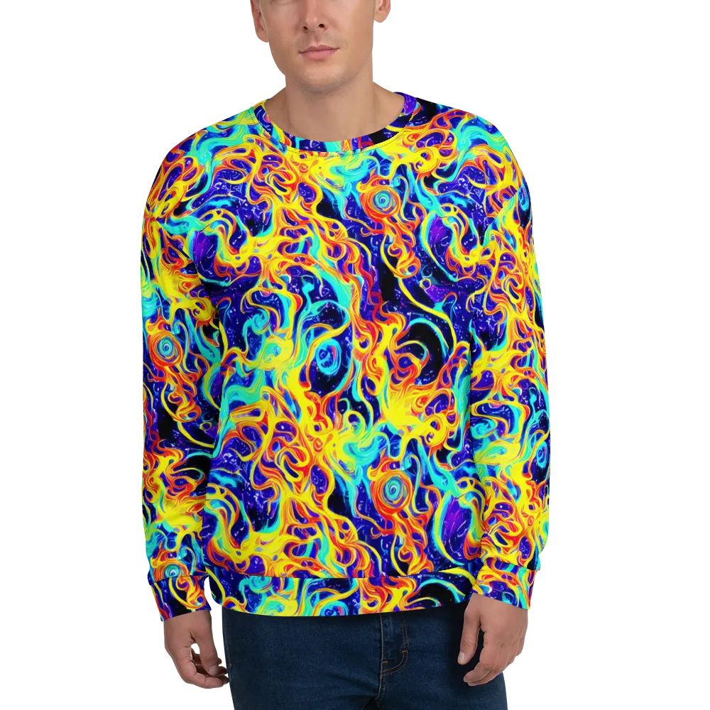 Supernova Spill on Sweatshirt — Front