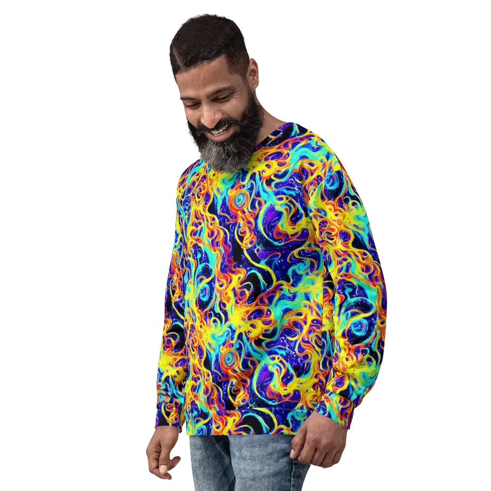 Supernova Spill on Sweatshirt — Left Front