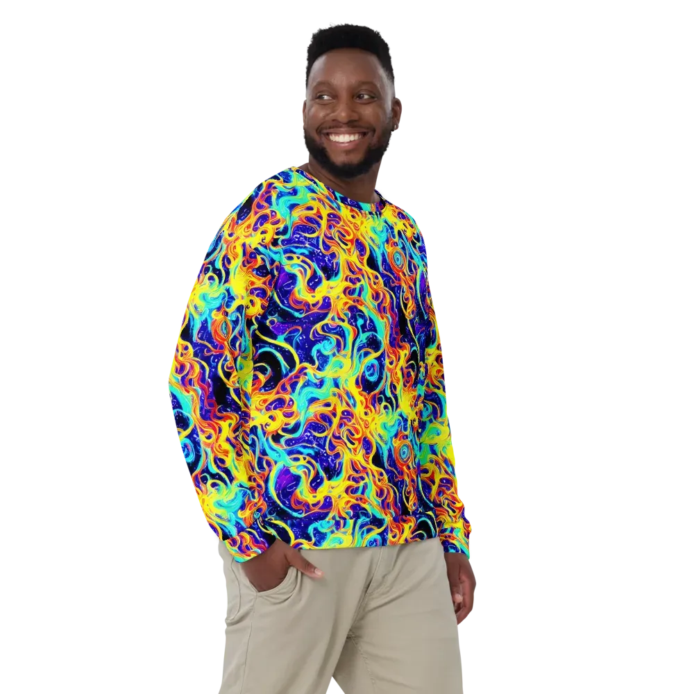 Supernova Spill on Sweatshirt — Front