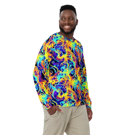 Supernova Spill on a Sweatshirt