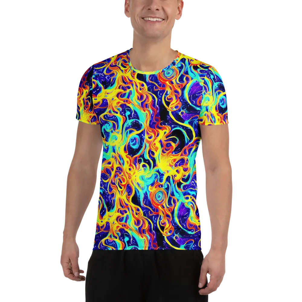 Supernova Spill on Men's Athletic T-Shirt — Front