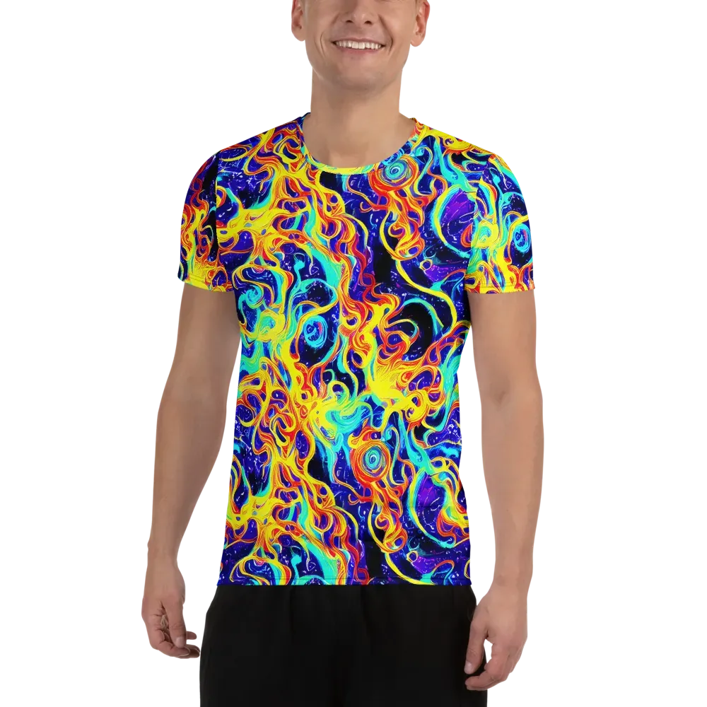 Supernova Spill on Men's Athletic T-Shirt — Front