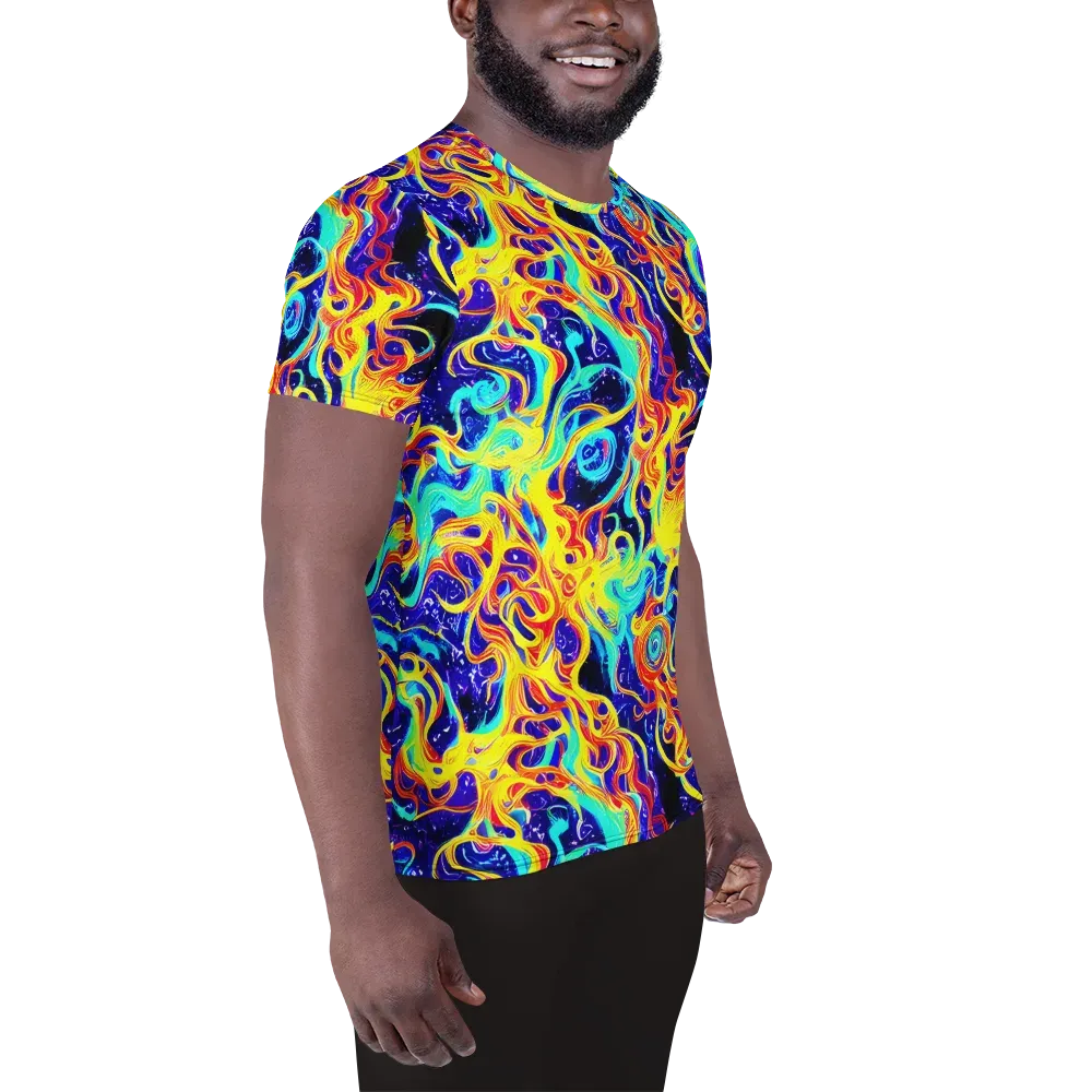 Supernova Spill on Men's Athletic T-Shirt — Right