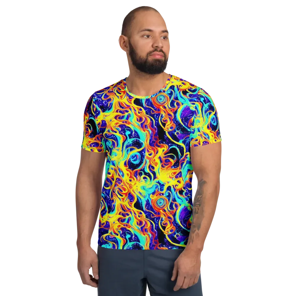 Supernova Spill on Men's Athletic T-Shirt — Front
